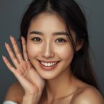 Smiling woman with glowing skin showcasing the results of a healthy beauty routine, symbolizing 5 places to buy Korean skin care online.
